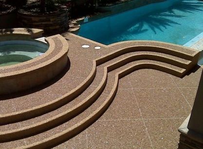 Acrylic pool deck resurfacing in Jacksonville, FL